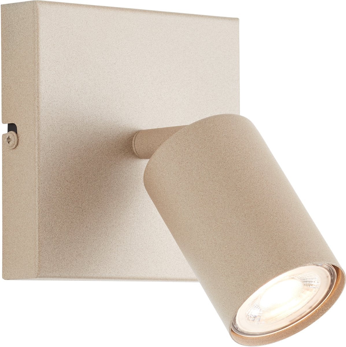 Brilliant jello - væglampe - led gu10 1x5w - 350lm - 3000k - dæmpbar - champagne