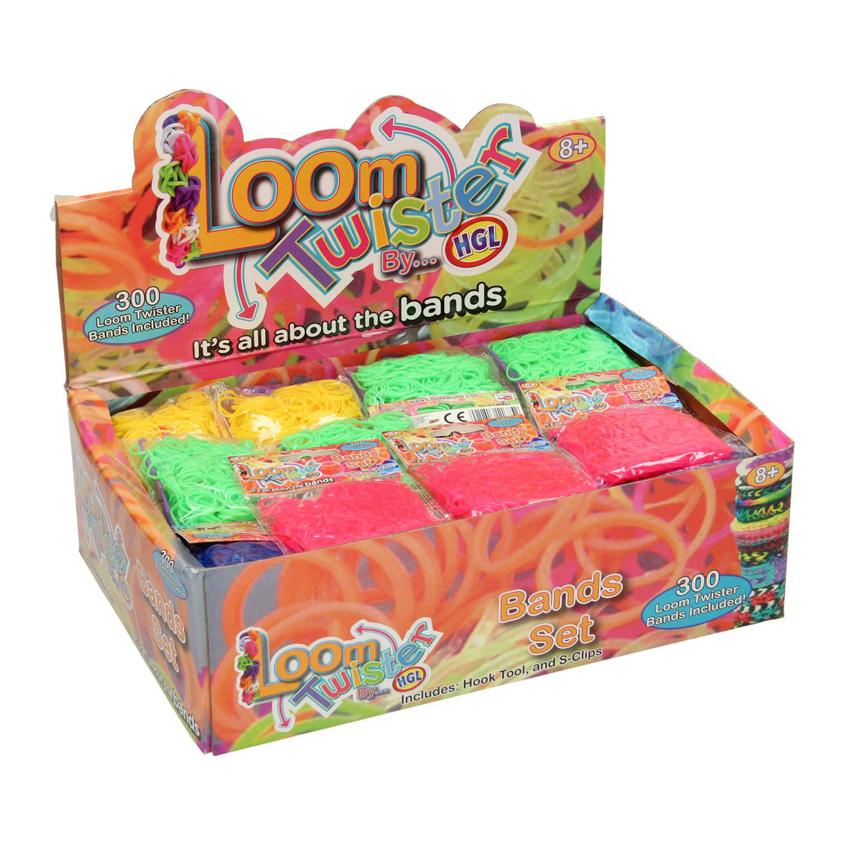 Loom satte twister blandet, 14.400dlg + tilbehør