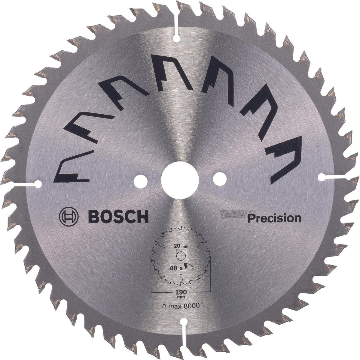 Bosch rundsavklinge præcision 190 x 20 x 2,5 mm - 48 tænder
