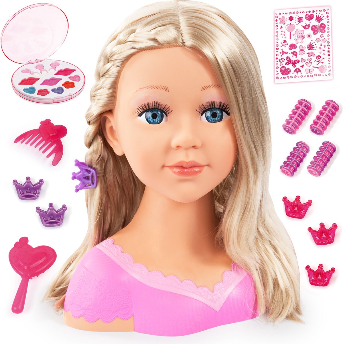 Bayer design - Charlene super model med hætte - blond hår