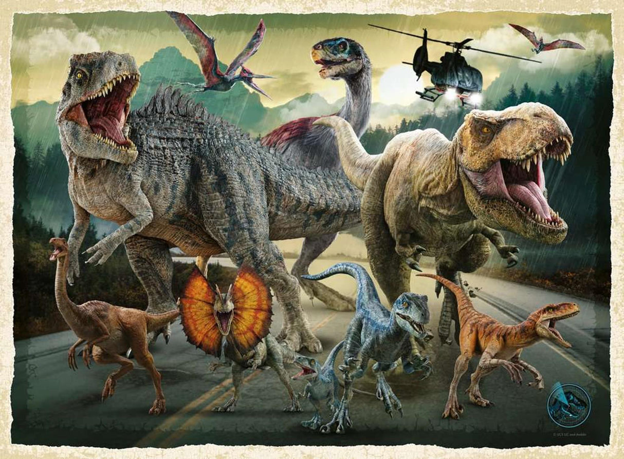 Ravensburger puslespil jurassic world 200 stk