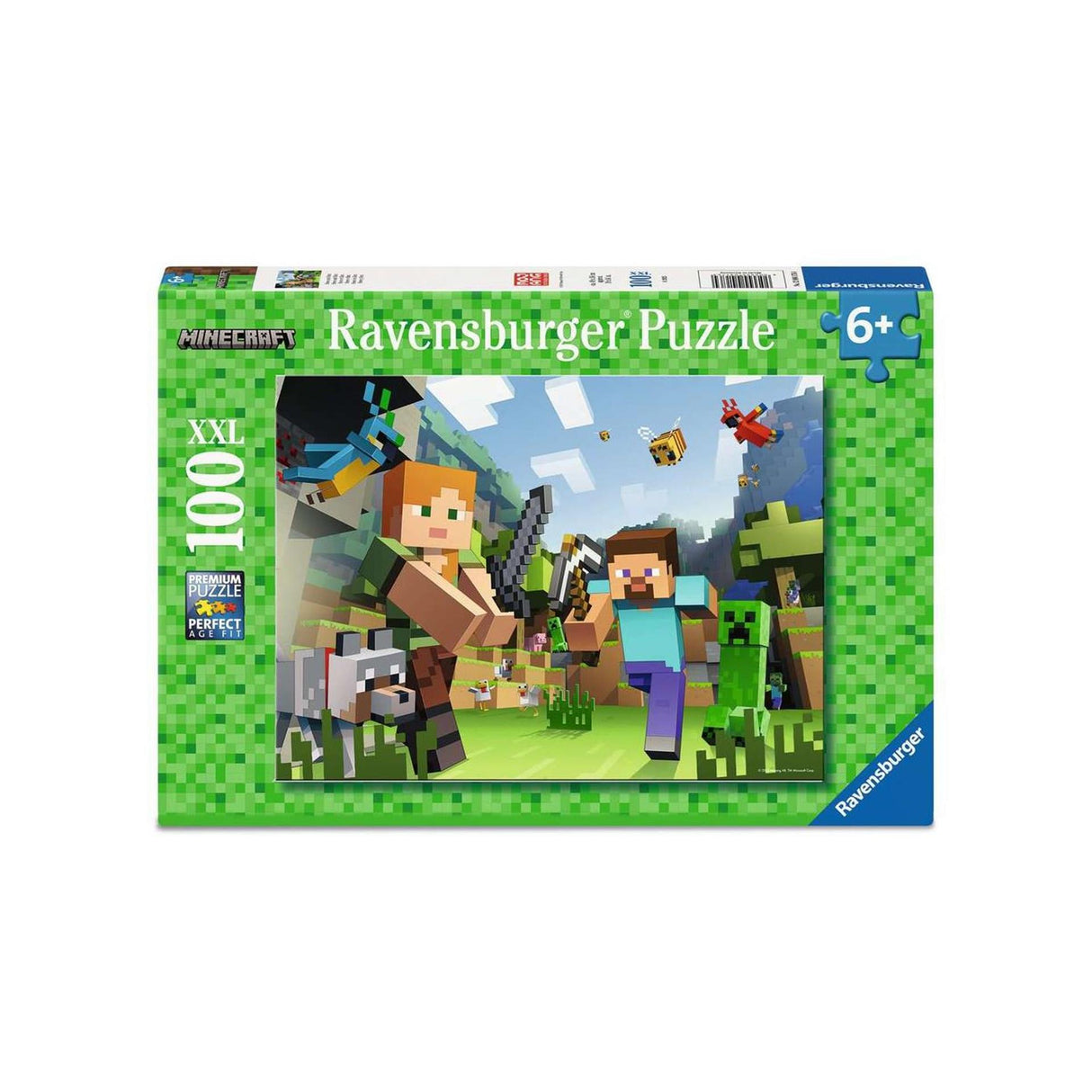 Ravensburger puslespil minecraft 100 xl brikker