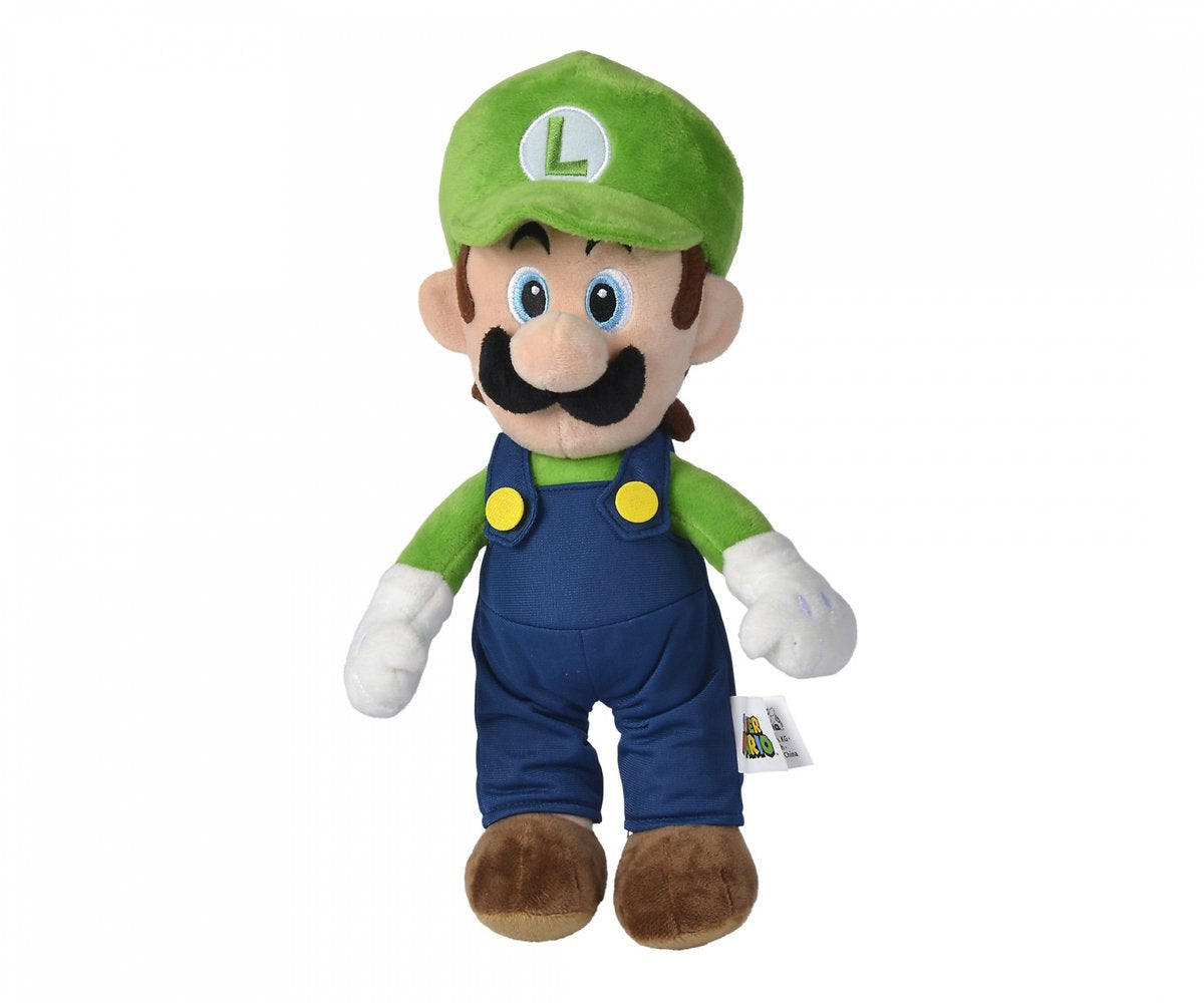 Nicotoy super mario luigi plys, 30cm - krammetøj