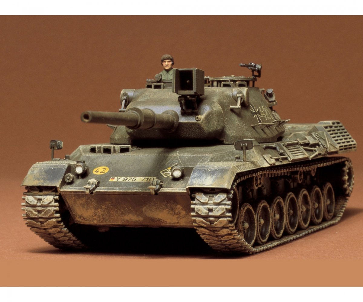 Tamiya modelsæt militærkøretøjer - 35064 bundeswehr med leopard 1 tank plastik - 1:35 - modelsæt
