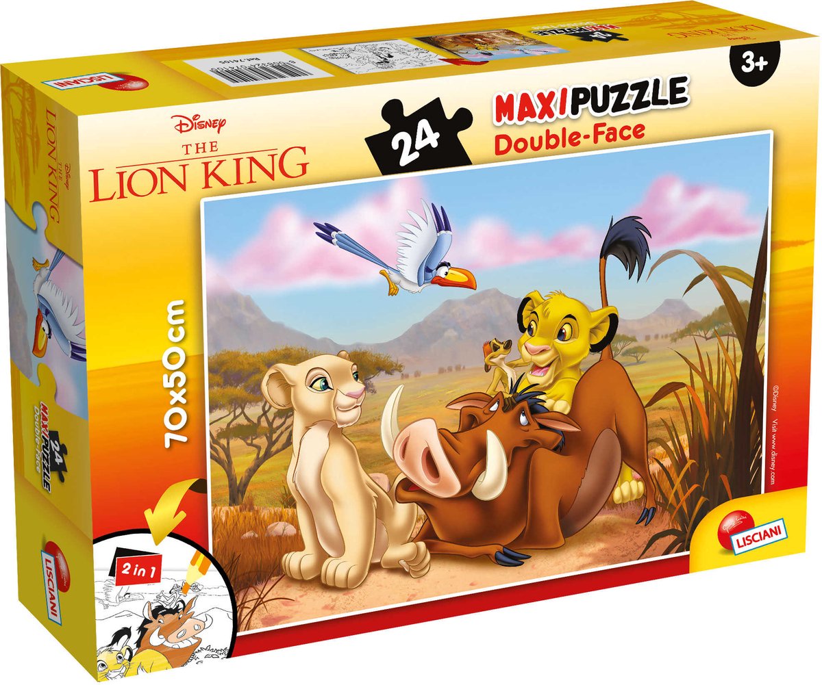 Lisciani disney puslespil df maxi floor 24 løvernes konge