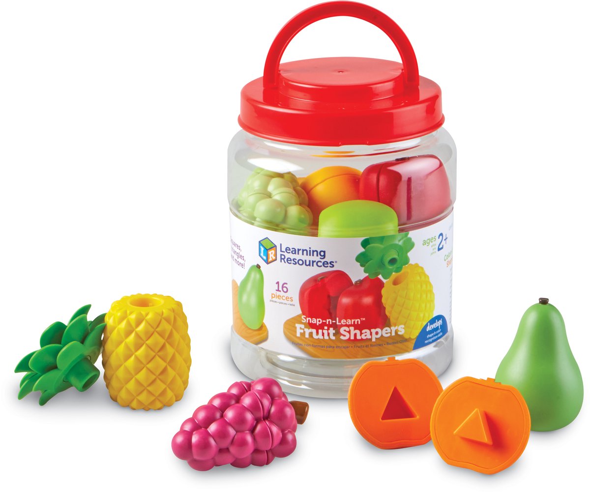 Læringsressourcer snap-n-learn™ frugtforme - 2+
