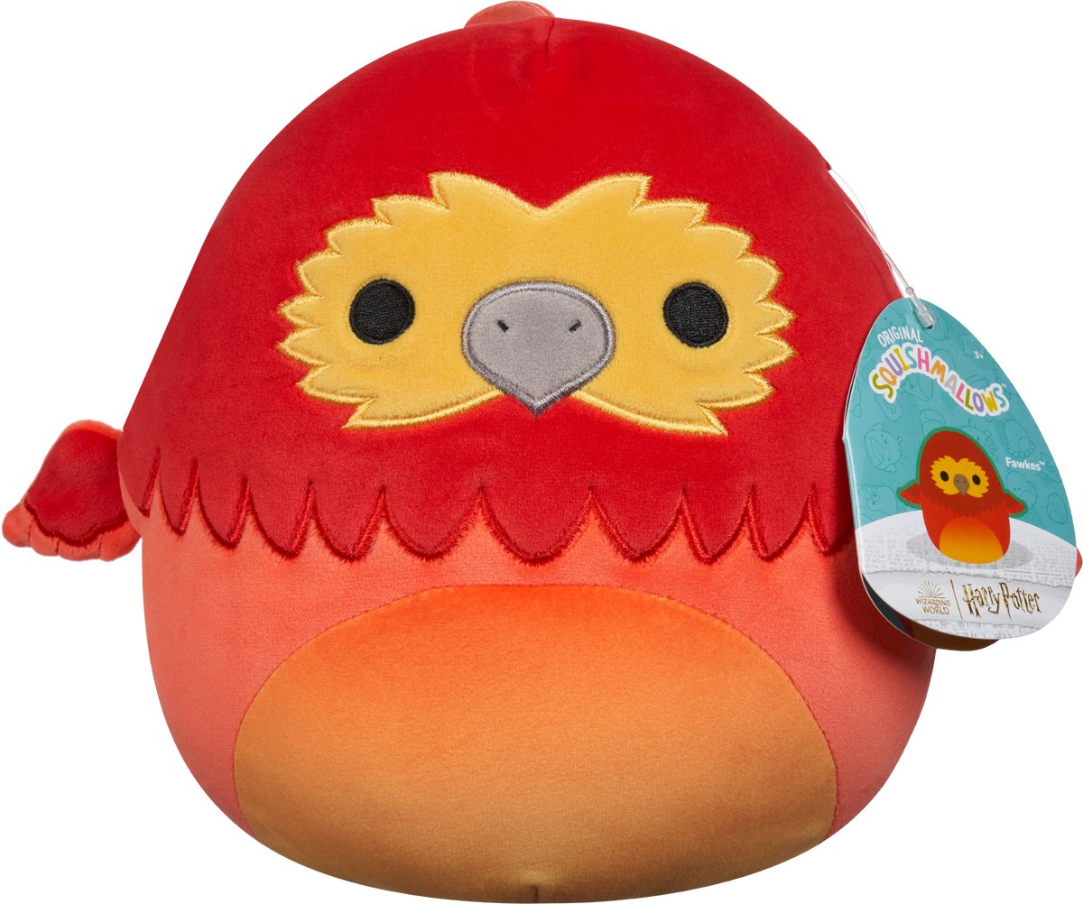 Squishmallows - harry potter - lille plys - fawkes - 20 cm plys
