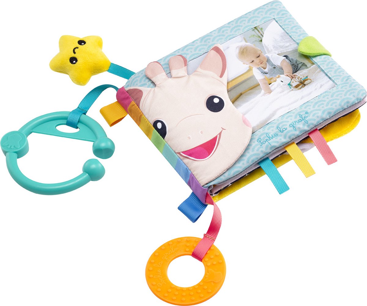 Sophie giraffen min første fotobog - babybog - babybog - babylegetøj - til 6 billeder - fra 0 måneder - 25x20x45 cm - flerfarvet