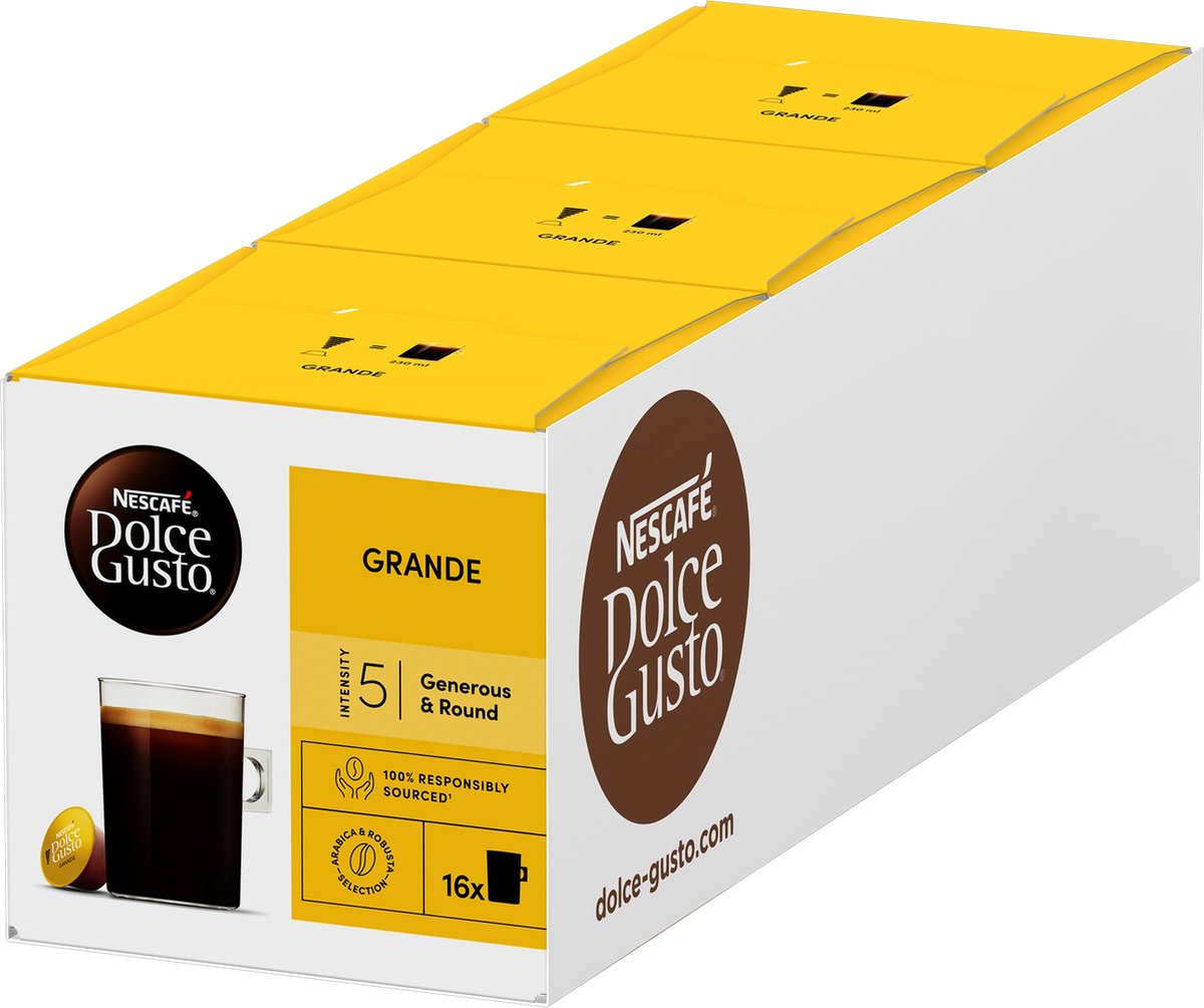 Nescafé dolce gusto kapsler grande - 48 kaffekopper til 48 kopper kaffe