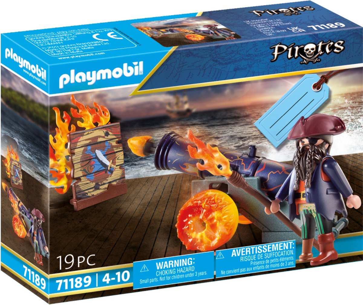 Playmobil gavesæt pirat med kanon - 71189
