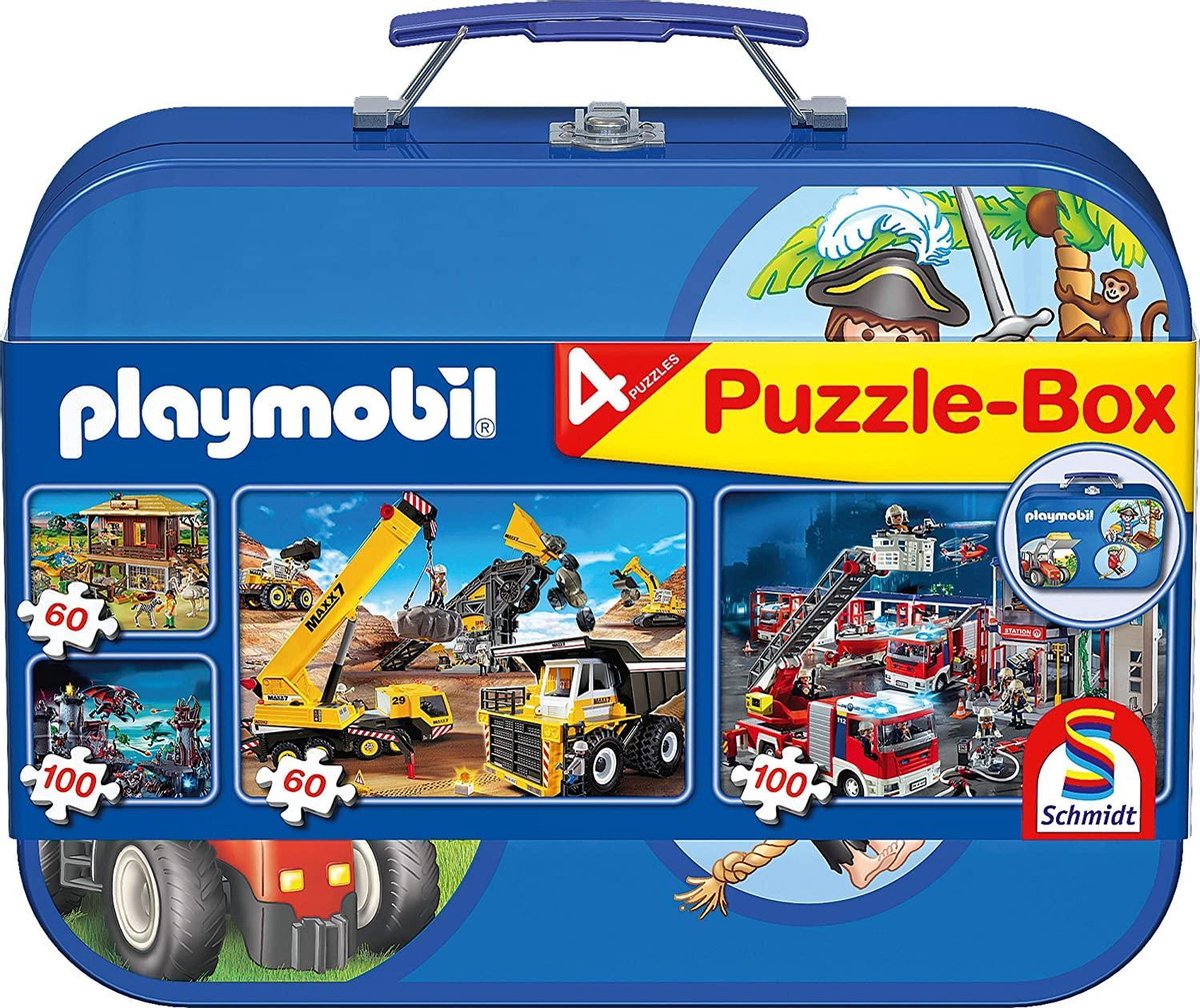 Schmidt puslespil: Playmobil puslespil kuffert - børnepuslespil