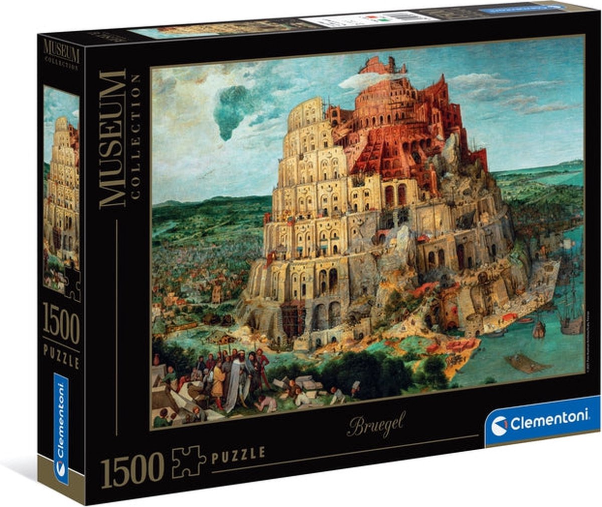 Clementoni - puslespil - 1500 brikker - museum babel tårn - puslespil for voksne