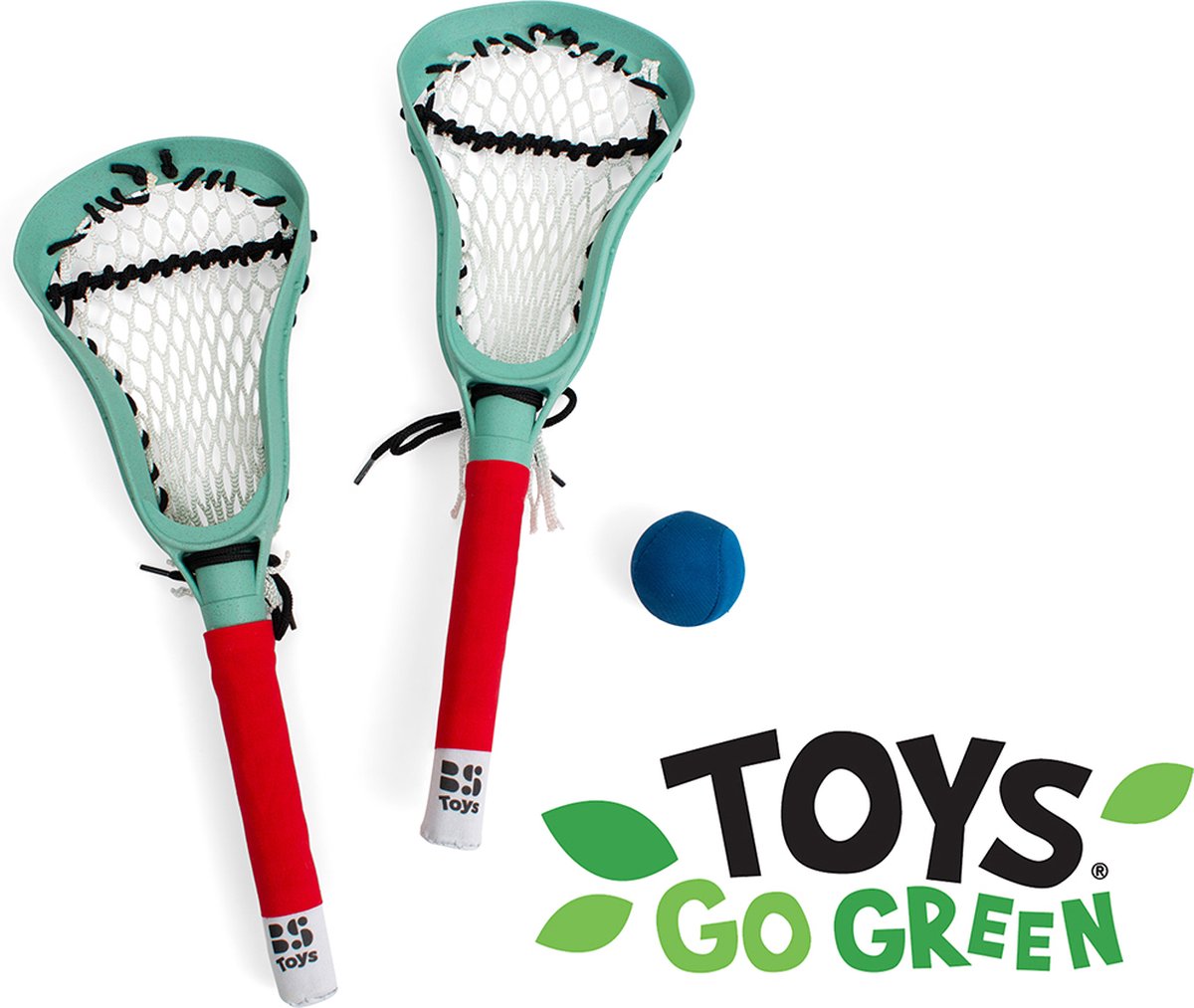 Bs toys lacrosse kit - lacrosse til børn - udendørs legetøj lavet af bioplast - udendørs spil - boldsport