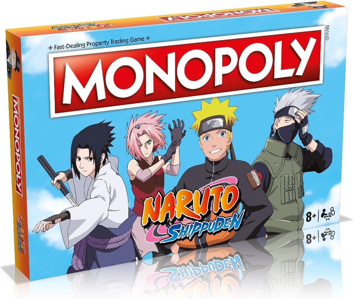 Vindertræk monopol - brætspil - naruto