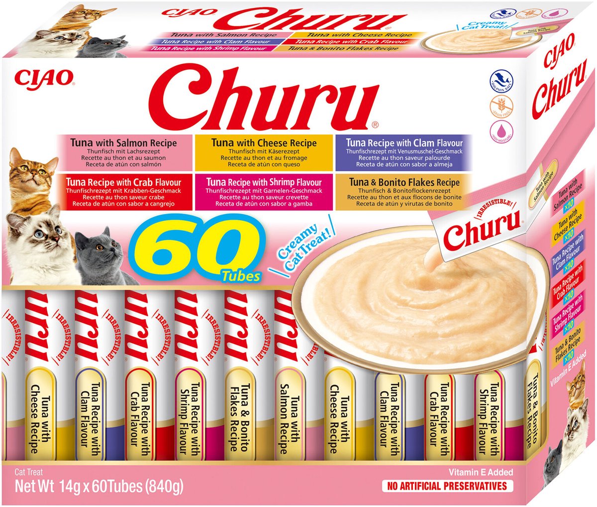 Ciao churu kattepuré kylling 60x14 gr