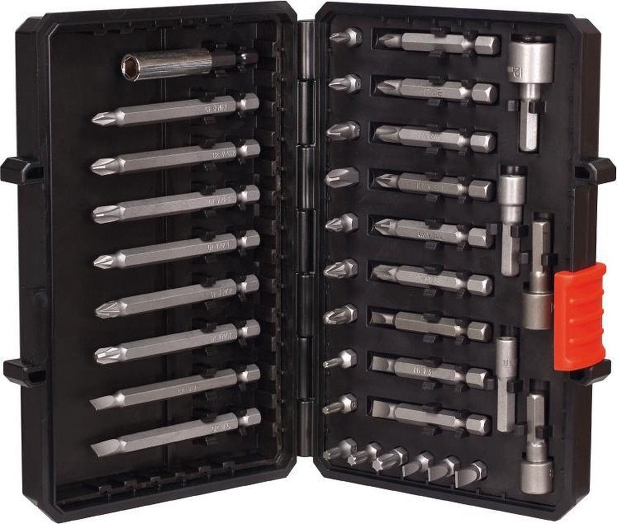 Black+decker 38-delt bit og fatningssæt - a7202-xj