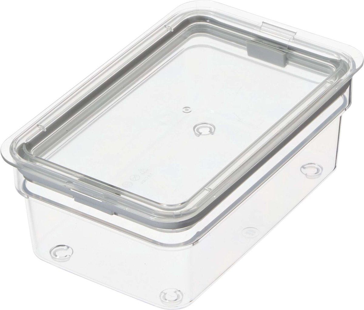 Idesign - id frisk frisk mad beholder lav medium - plastik - gennemsigtig