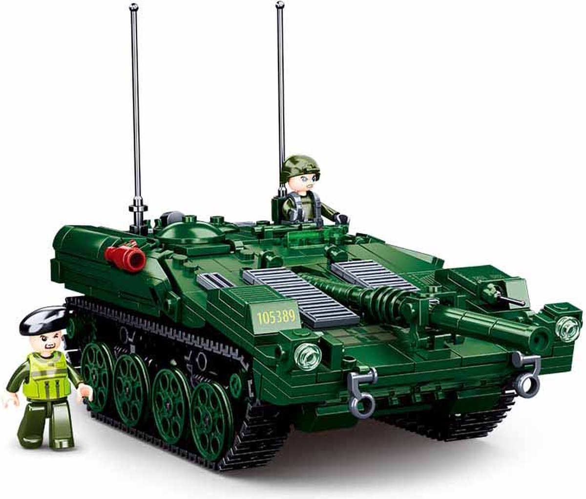 Sluban modelbricks strv 103 hovedkampvogn – byggelegetøj – byggesæt med 692 byggeklodser – m38‑b1010 – fra 8 år