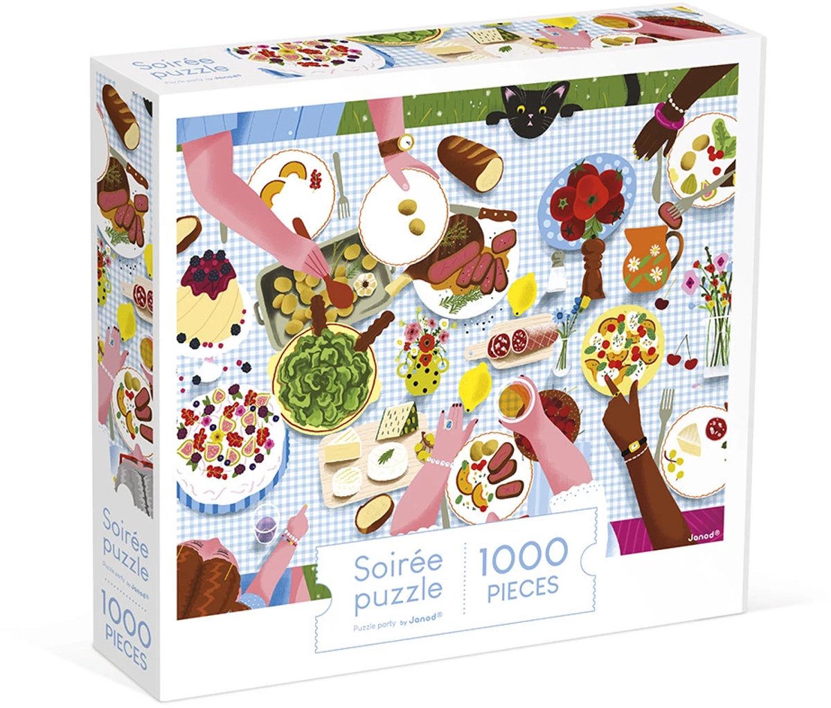 Janod - børnepuslespil - familiemiddagen - 1000 brikker