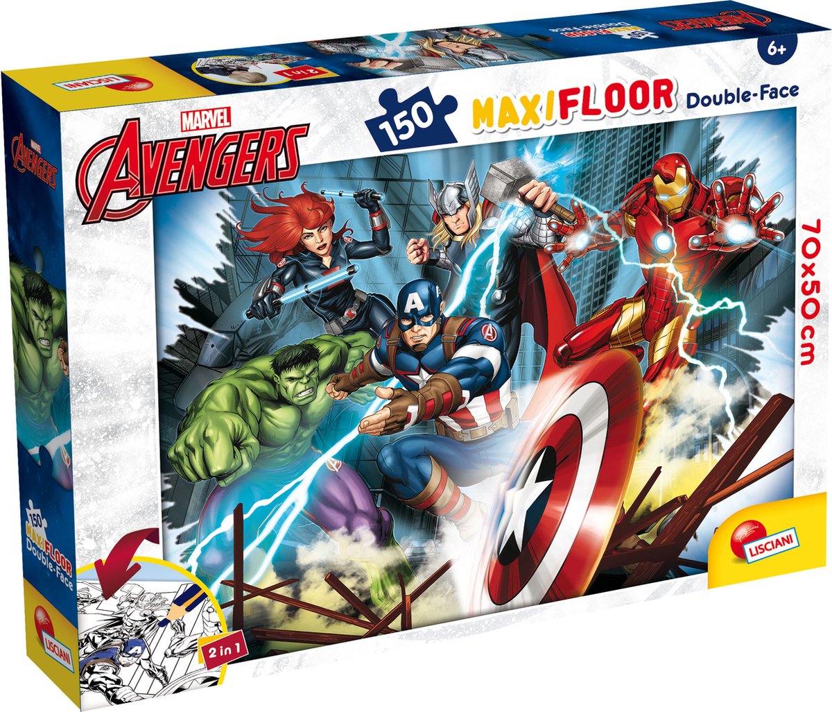 Lisciani marvel puslespil df maxifloor 150 avengers