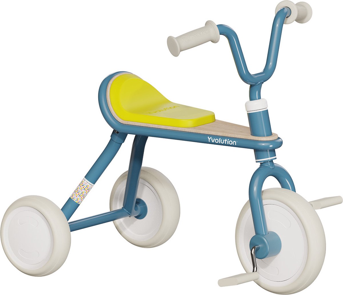 Yvolution - trehjulet cykel - klassisk trike - blå