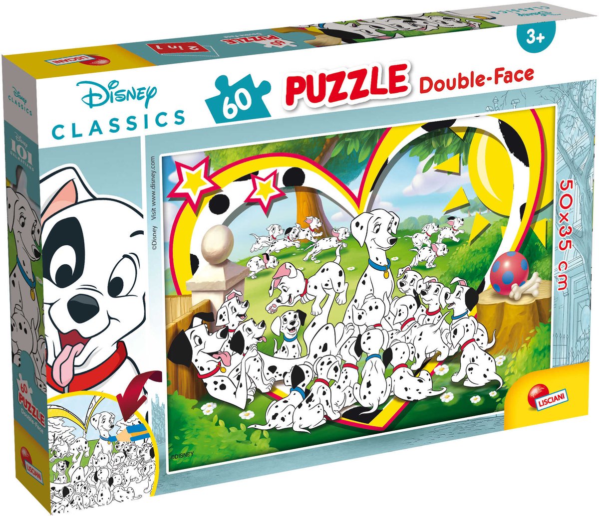 Lisciani disney puslespil df plus 60 101 dalmatiner