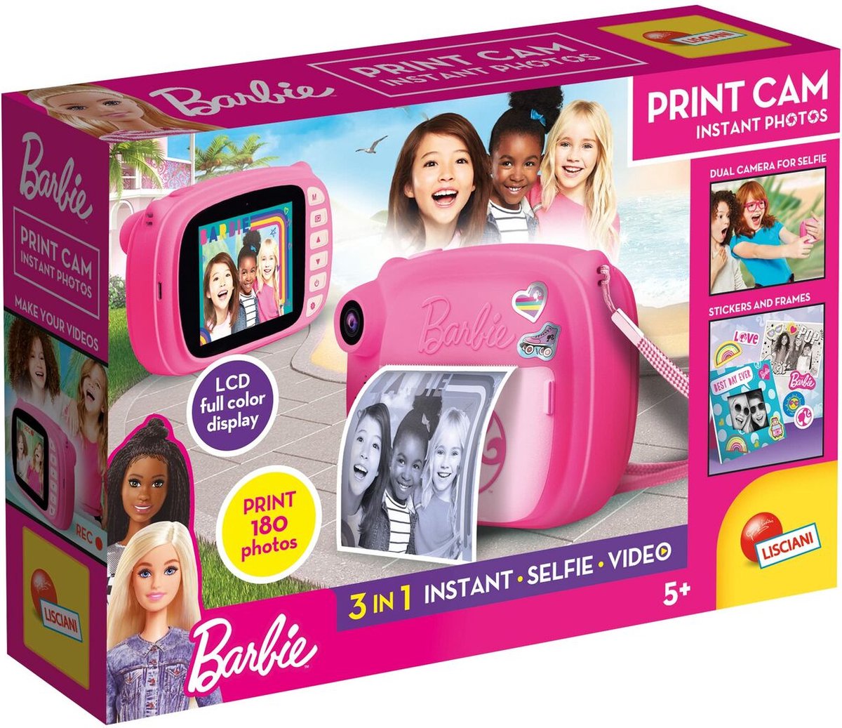 Lisciani barbie print kamera