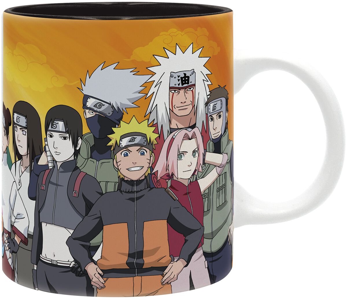 Naruto shippuden - konoha ninjas hoved flerfarvet keramik -