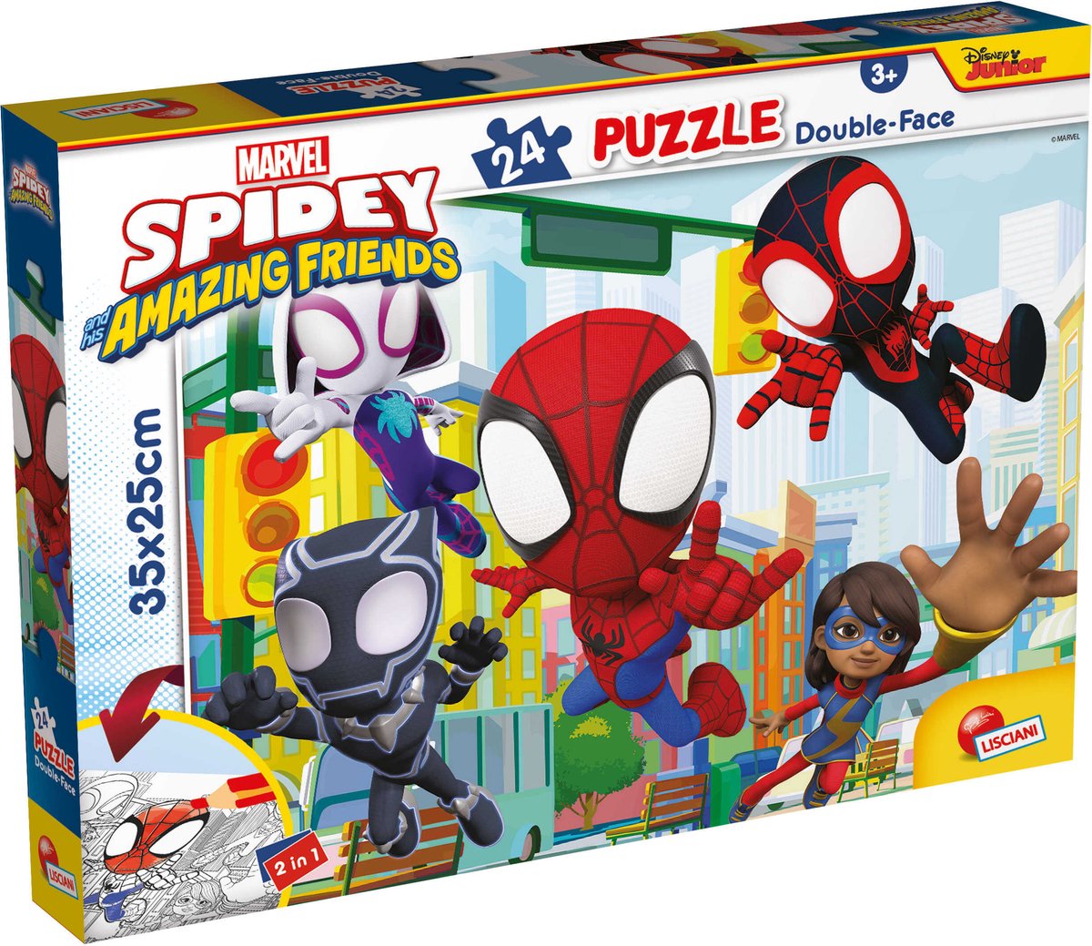 Lisciani marvel puslespil df m-plus 24 spidey