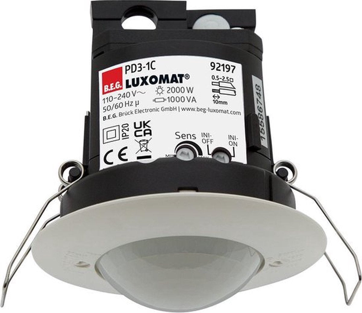 Beg Luxomat bevægelseskontakt (komplet) - 92197 - e34ex