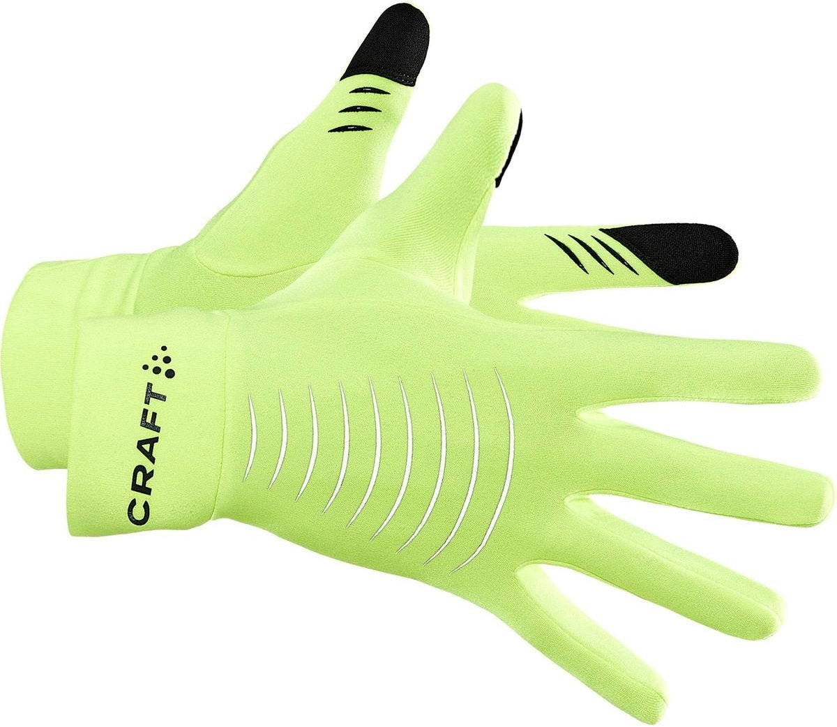 Craft core essence termiske spillerhandsker - fluorescerende gule | størrelse: xxl