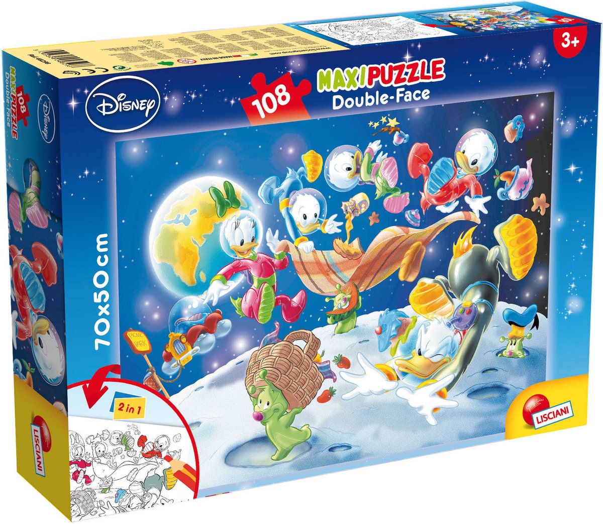 Lisciani disney puslespil df maxi floor 108 mickey mouse - i rummet