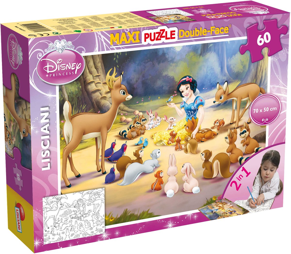 Lisciani disney puslespil df maxi floor 60 snehvid