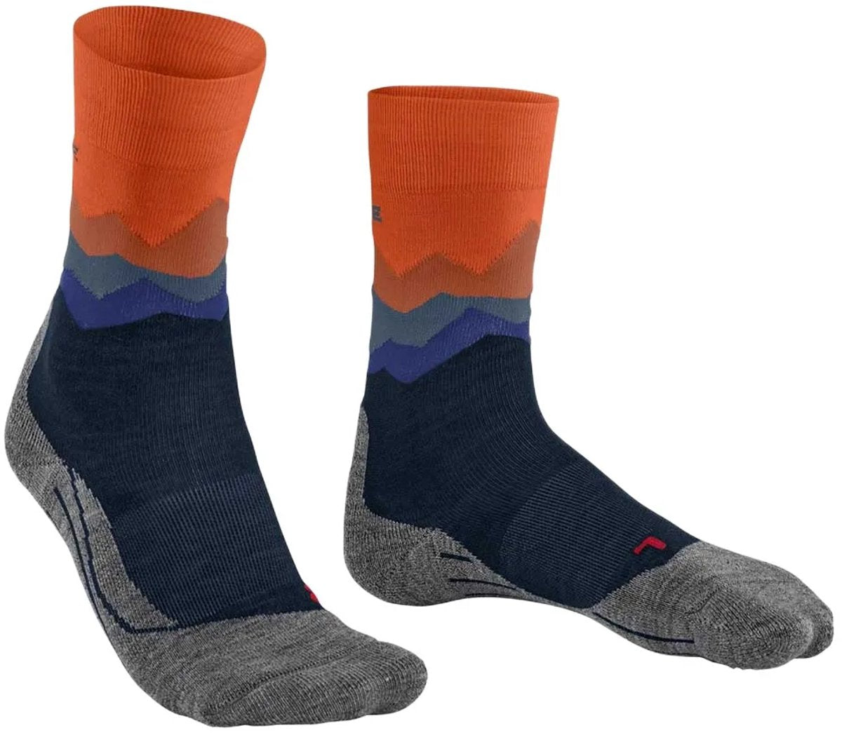 Falke tk2 anti-blister tykt uld funktionsmateriale gåstrømper herre blå - str. 46-48