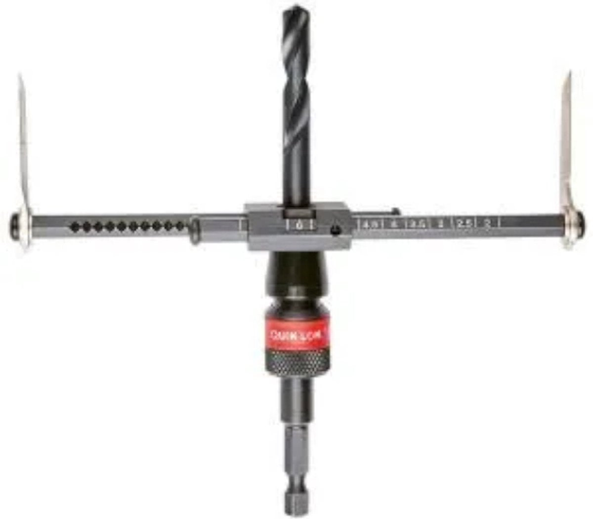 Milwaukee justerbar hulsav - ⌀51-178mm - støvdæksel - sort