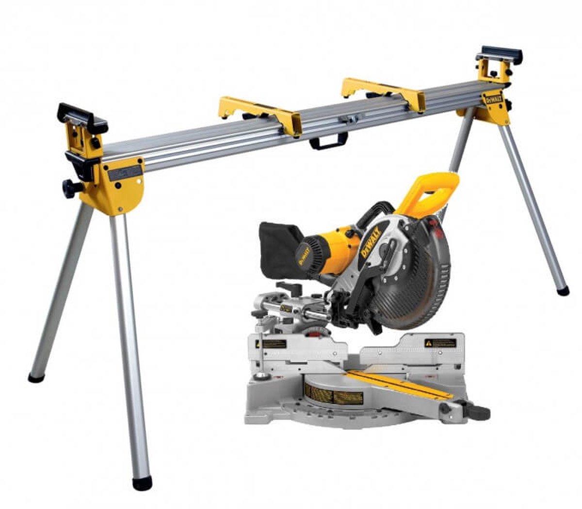 Dewalt dws780skit krydssav med xps skærelinjeindikator inkl. base (de7023) - 1675w - 305 x 30mm