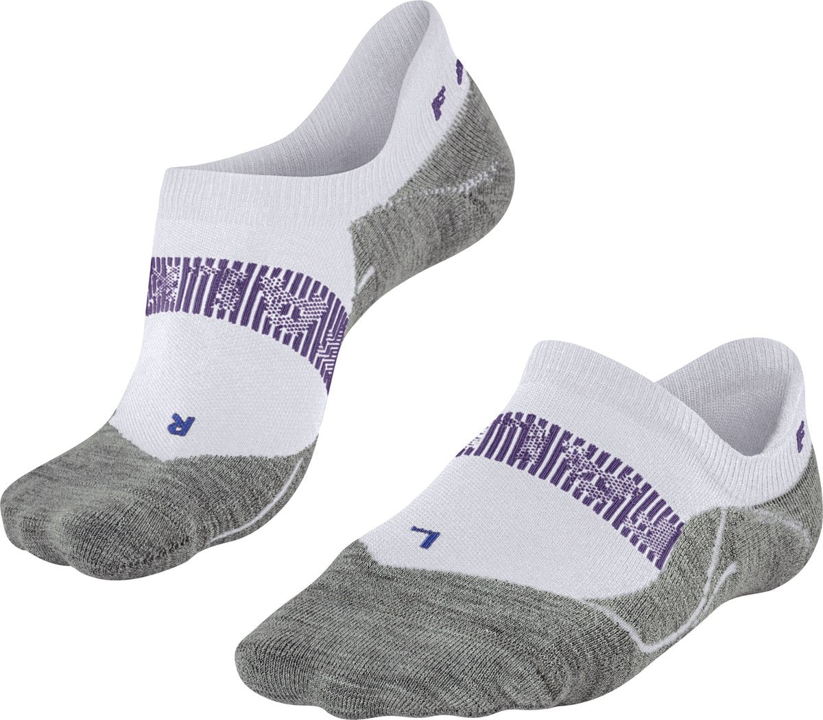 Falke ru4 cool usynlig anti-blister funktionelt materiale løbestrømper kvinder hvid - str. 37-38