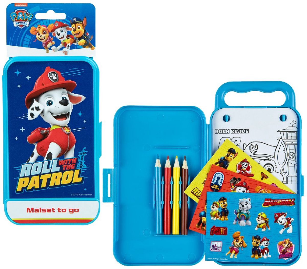 Van der Meulen paw patrulje farvesæt - kreativt håndværkssæt til børn.