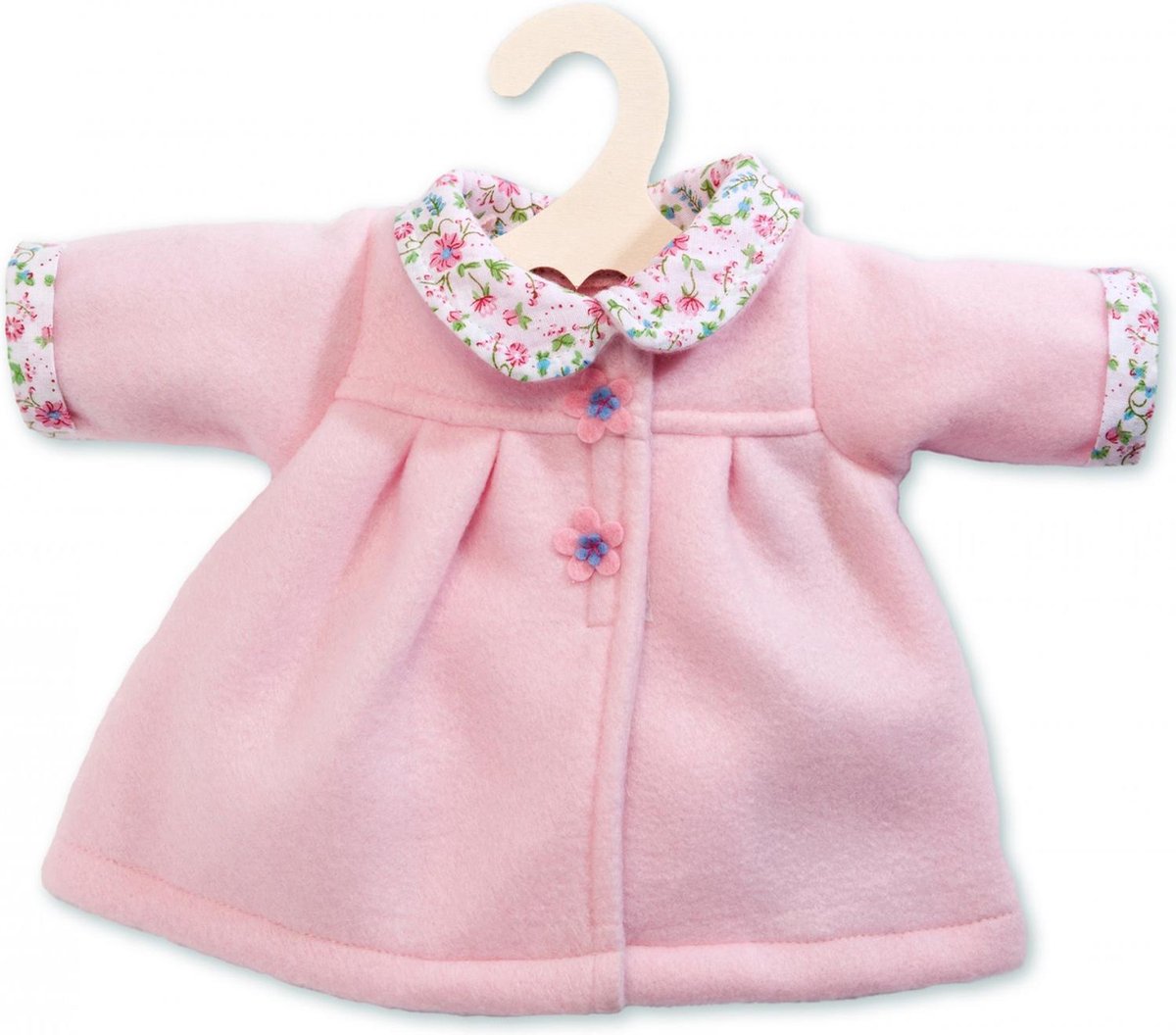 Heless dukke vinterfrakke pink, 28-35 cm