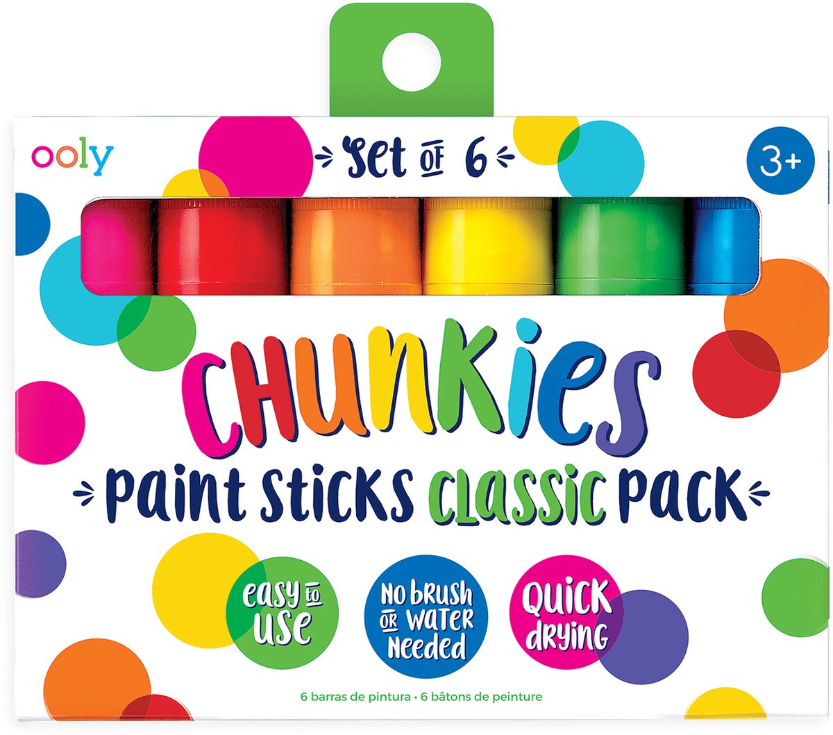 Ooly - chunkies - malertuscher - klassisk sæt - sæt med 6 stk