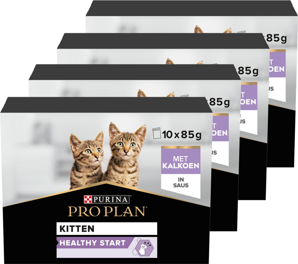 Pro plan killing sund start multipack - våd kattefoder - kalkun - 40x85 g