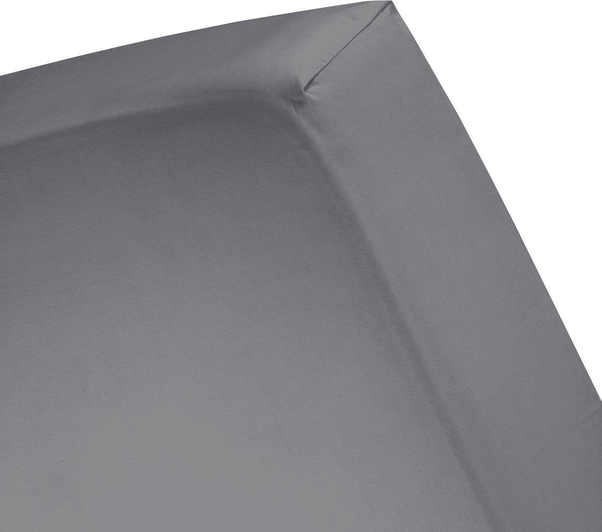 Cinderella weekend hoeslaken - geschikt voor boxspring - katoen - 180x210 cm - tot 35 cm matrashoogte - antraciet