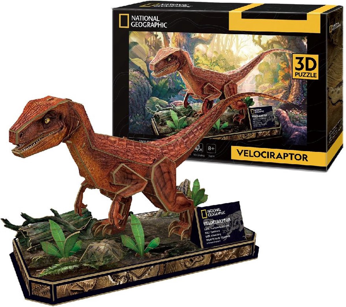 National geographic 3d-puslespil velociraptor