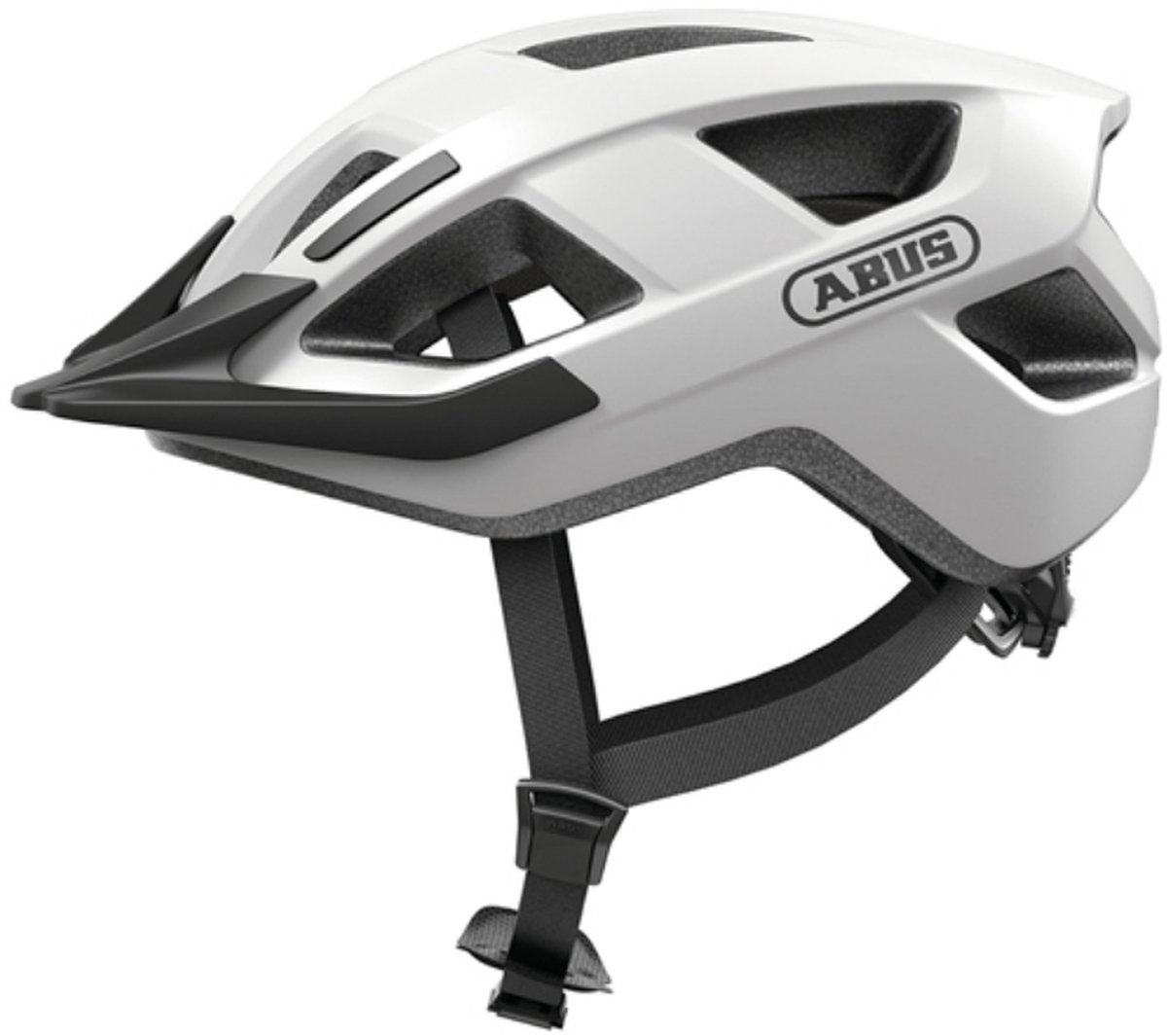 Abus cykelhjelm aduro 3.0 led polar hvid m - 52-58 cm - hvid - velegnet til brug på elcykler - bycykler - 315 g