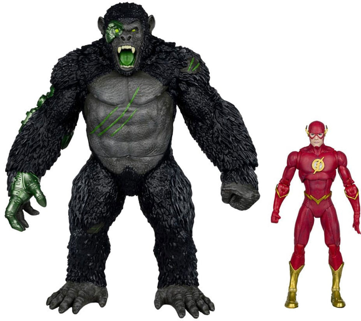 Mcfarlane legetøj DC multiverse actionfigur 2-pak flash vs. titano 18 cm actionfigur