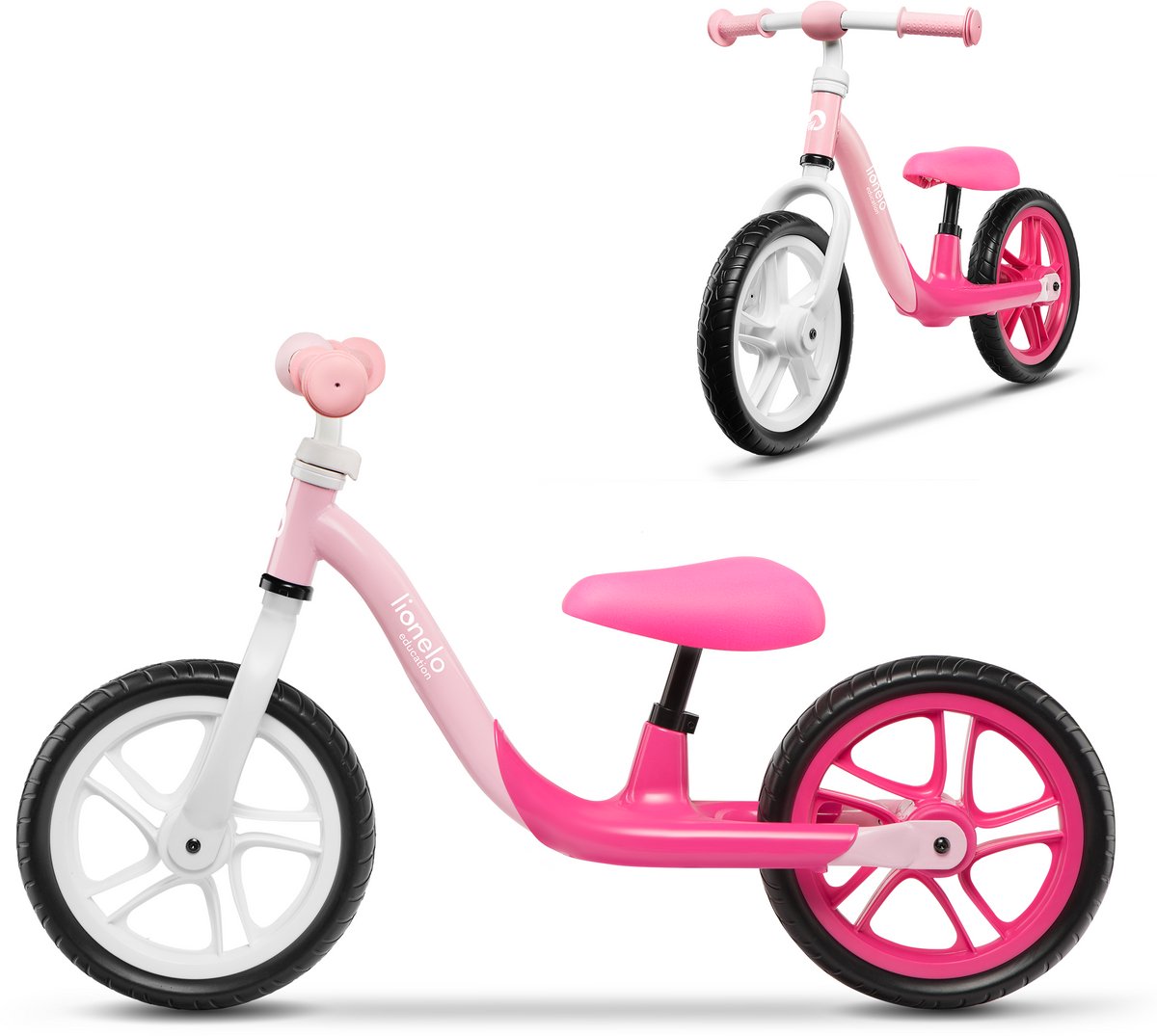 Lionelo alex - balancecykler - til børn 3 til 6 år - op til 30 kg - 12' eva skumhjul - balancecykel - babycykel - til drenge og piger