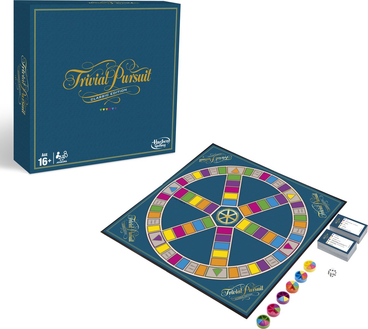 Hasbro gaming trivial pursuit classic - brætspil (fransk)