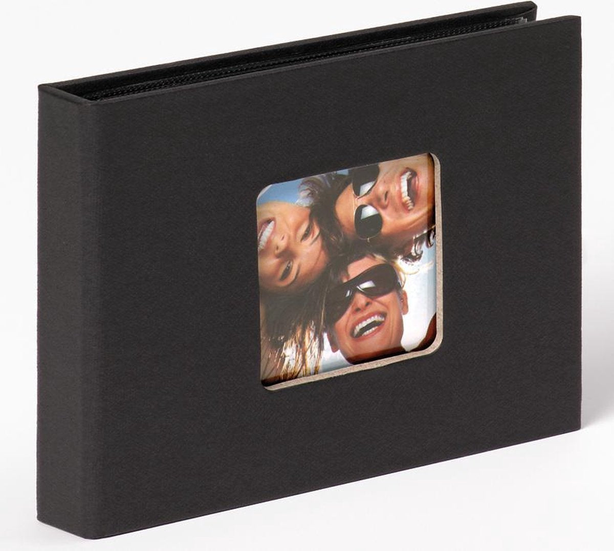 Walther fun - fotoalbumindlæg - 36 billeder 10x15 cm - sort - hør struktur