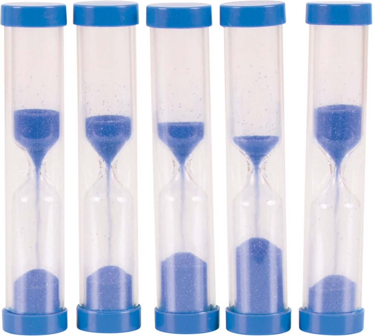 Bigjigs timeglas 5 minutters timer (sæt med 5)