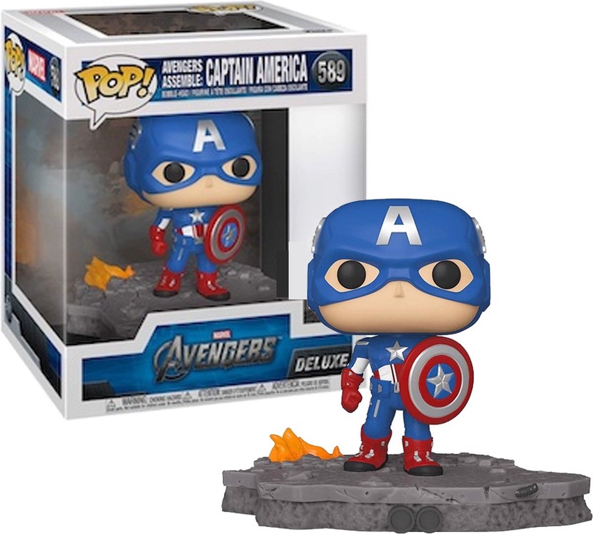 Funko pop! - Captain America - Avengers assemble - deluxe special edition - #589